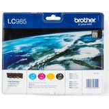 Brother - LC985 - Inktset - Multipack - Zwart, Cyaan, Magenta, Geel