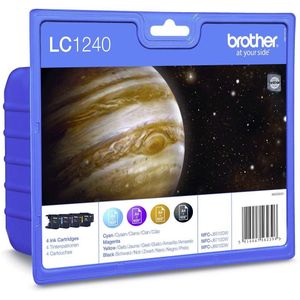 Brother Lc-1240 Blister Zwart - Cyaan Magenta Geel