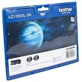 Inktpatroon Brother LC-1280XLBK duopack zwart (origineel)