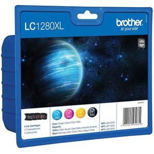 Brother LC-1280XLVALBP multipack 4 inktcartridges (origineel)