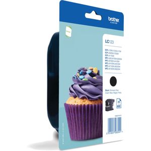 Brother - LC-123BK - Inktcartridge - Zwart - 10 ml - Tot 600 pagina's