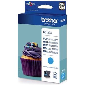 Brother LC-123C inktcartridge 1 stuk(s) Origineel Cyaan