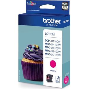 Brother LC123M inktcartridge 1 stuk(s) Origineel Magenta