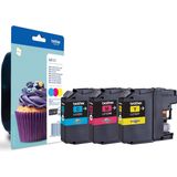 Brother LC-123RBWBP multipack 3 inktcartridges (origineel)