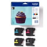 Brother LC123VALBPDR inktcartridge 1 stuk(s) Origineel Zwart, Cyaan, Magenta, Geel