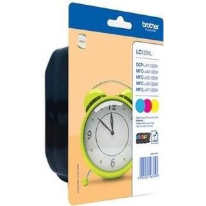 Brother LC125XLRBWBPDR inktcartridge 1 stuk(s) Origineel Zwart, Cyaan, Magenta, Geel