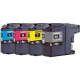 Brother LC-125XL-127XL - Inktcartridge / Cyaan / Magenta / Geel / Hoge Capaciteit