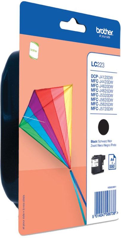 Brother LC-223BK inktcartridge zwart (origineel)