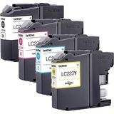 Brother LC 223VALBPDR Inktcartridges Zwart / Cyaan / Magenta / Geel