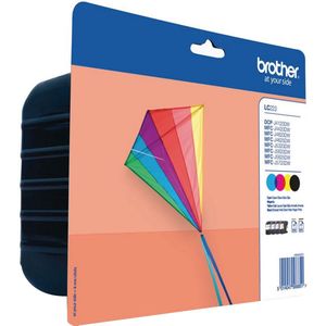 Brother LC 223VALBPDR Inktcartridges Zwart / Cyaan / Magenta / Geel