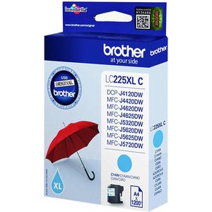 Brother LC225XLCBP inktcartridge 1 stuk(s) Origineel Cyaan