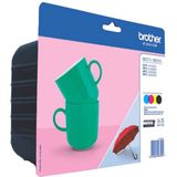 Brother LC-227XLVALBP multipack zwart + 3 kleuren Inktcartridge (origineel)
