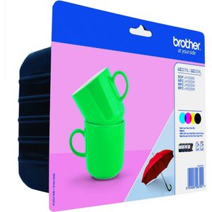 Brother LC227XLVALBPDR inktcartridge 4 stuk(s) Origineel Zwart, Cyaan, Magenta, Geel