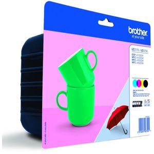 Brother LC-227XL Multipack zwart en kleur (LC227XLVALBP) - Inktcartridge - Origineel Hoge Capaciteit