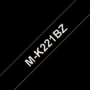 Labeltape Brother P-touch M-K221 9mm zwart op wit