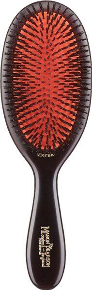 Mason Pearson - Small Extra Junior Bristle - Haarborstel - Varkenshaar - Zwart