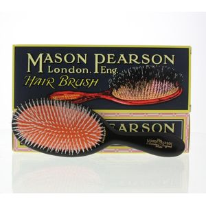 Mason Pearson - Haarborstel - Universeel - Zwart - Rubber Kussen