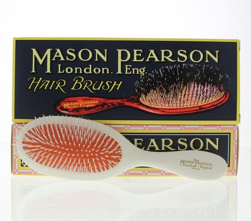 Mason Pearson - Borstel Handy Nylon - Kleur: Zwart - Materiaal: Nylon