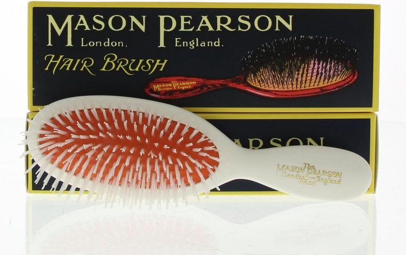 Mason Pearson - Pocket Nylon N4 - Haarborstel - Inclusief Handvat - Handgemaakt