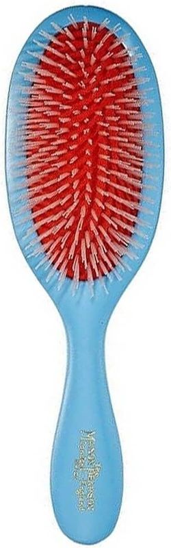 Mason Pearson - Handy Nylon Borstel - Blauw - Nylon - Inclusief Cleansing Brush