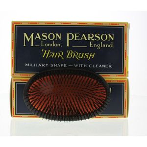 Mason Pearson Borstel Large Extra Military B1M Dark Ruby