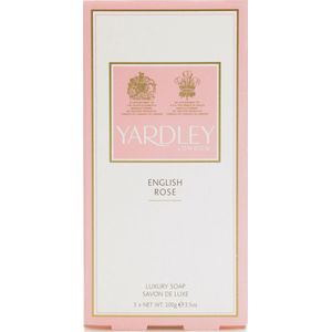 Yardley English Rose - 3 x 100g - Luxe Zeep