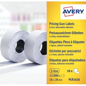 AVERY Zweckform Preisetiketten weiß ablösbar 26,0 x 16,0 mm, 10 Rollen