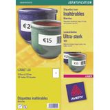 Etiket Avery L4775-20 210x297mm Wit 20 Stuks - Pak A 20 Vel