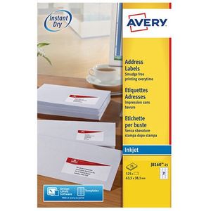 Adreslabels - Wit - DIN A4 - Zelfklevend - QuickDry Technologie