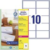 Avery - LR7173-100 - Etiketten - Wit - Gerecycled - 1000 Stuks