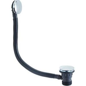 Bristan W BATH03 C Ronde Klicker Badafvoer met overloop C, chroom, ronde clicker