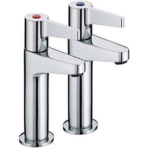 Bristan Design Utility Dul HNK C hendel hoge hals verchroomde kraan keuken