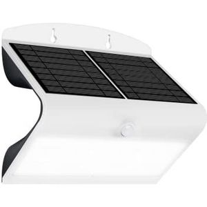 Luceco lexs80 W40 projector Solar LED IP44 + bewegingsmelder, metaal/ABS, 6.8 W, wit, 270 mm x 220 mm