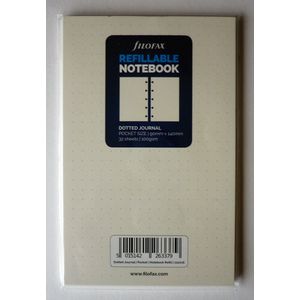 Filofax Notebook Vulling Pocket Wit Dotted