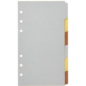 Index 6 persoonlijke metalen blanco tabbladen
