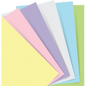 Filofax Vellen Pocket Ruit 14 X 9 Cm Papier Pastel 60 Stuks