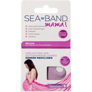 Seaband Mama - Acupressure - Volwassenen – Polsband- 2 stuks