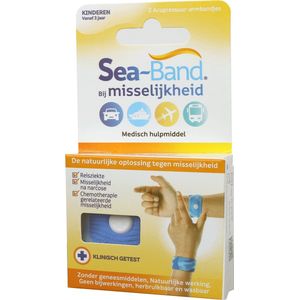Sea-Band - Polsbandjes - Tegen Misselijkheid - Blauw - 2 Stuks