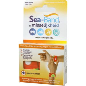 Sea-Band - Polsbandjes - Tegen Misselijkheid - Oranje - 2 Stuks