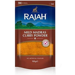 Rajah Spices Mild Madras Curry Powder | Madras | Mild | Curry Powder | (100g)