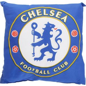 Chelsea FC Childrens/Kids Official Filled Football Crest Cushion (Blue)