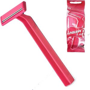Borvat ' Laser Twin Women- Wegwerpscheermesjes- Scheermes - 10 stuks