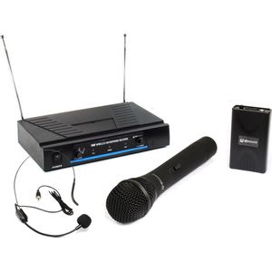 qtx 171.811UK VHN2 Handbediend en Neckband Draadloos Mic Systeem