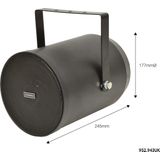 Adastra - WSP25-B - Projectie Speaker - Weerbestendig - ABS Behuizing - 25 Watt