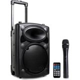 Qtx QR8PABT - Mobiele Bluetooth Luidspreker - 400W - USB/SD/VHF