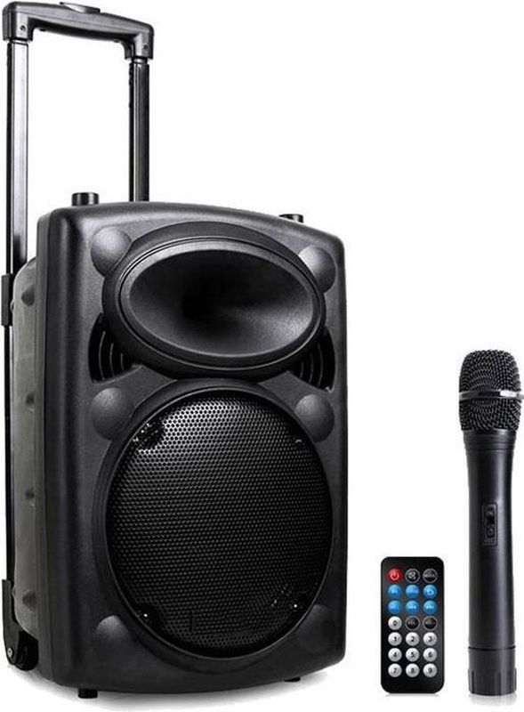 Qtx QR8PABT - Mobiele Bluetooth Luidspreker - 400W - USB/SD/VHF