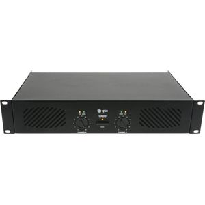 Qtx Sound - Q600 - Stereo PA Versterker - Zwart - 2x 300W