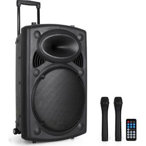 Qtx QR12PABT - Mobiele Bluetooth Luidspreker - 700W - USB/SD/VHF FM Radio