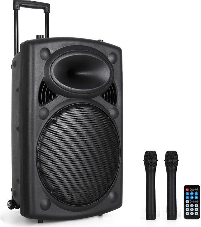 Qtx QR12PABT - Mobiele Bluetooth Luidspreker - 700W - USB/SD/VHF FM Radio