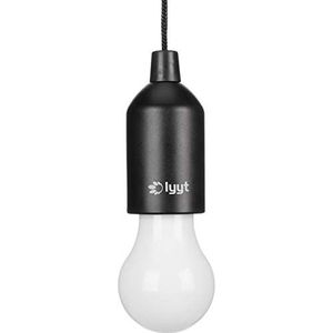 lyyt 410.385uk Led-lamp op batterijen, kunststof, zwart